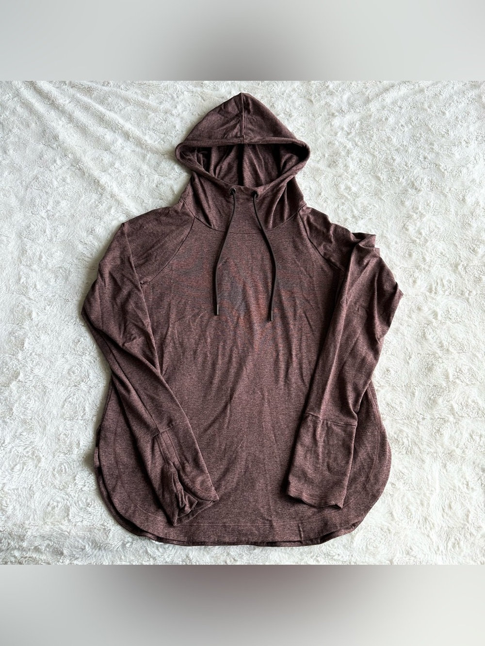 Athleta Hoodie Sweatshirt Womens XS Purple Drawstring Lightweight Athletic Hike
